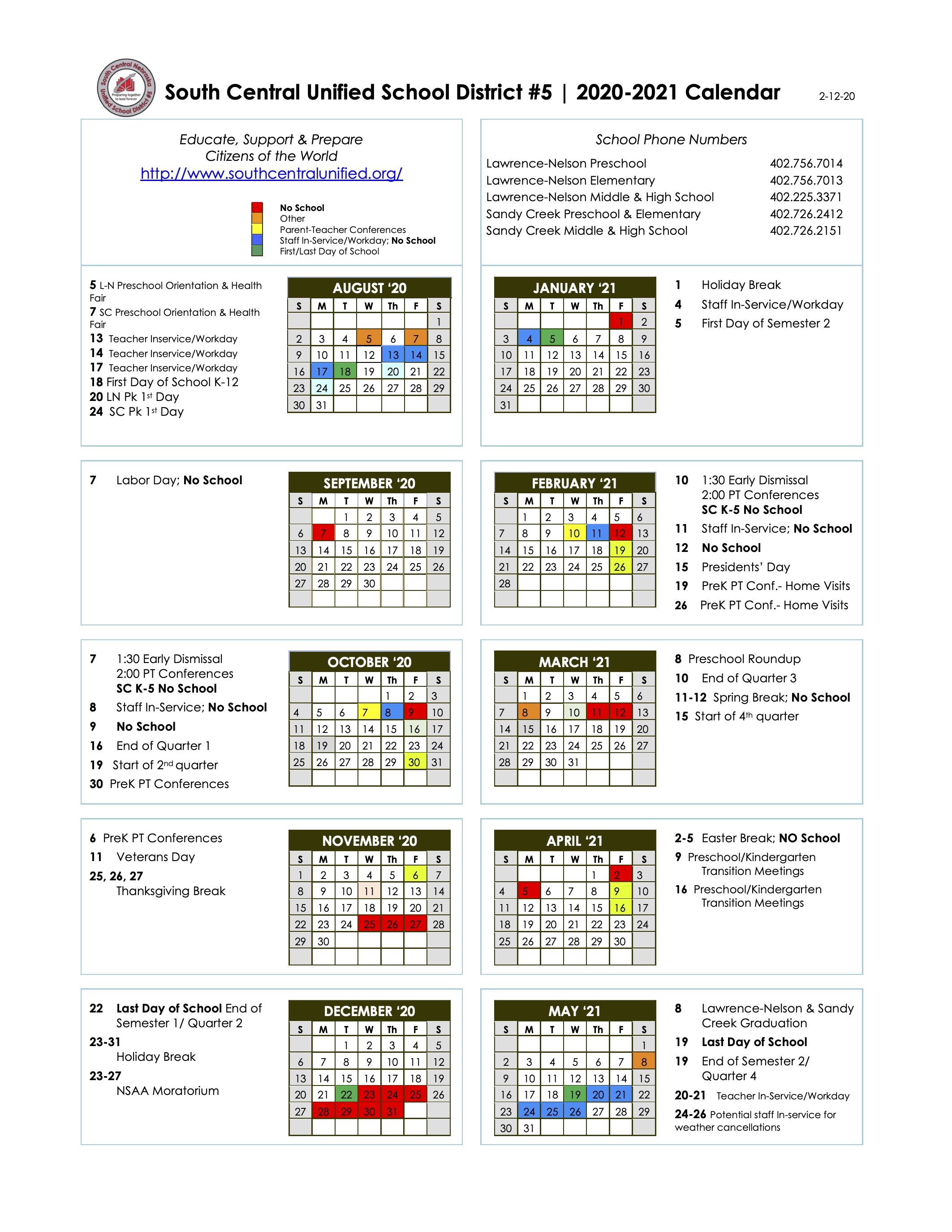 Usd 368 Calendar Customize and Print